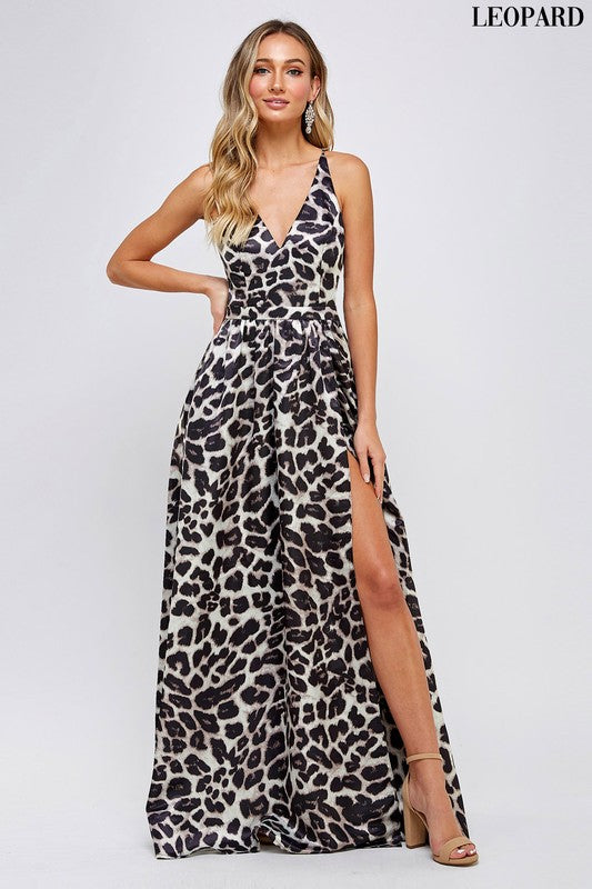 Queen Izel Dress (Leopard) (FINAL SALE)