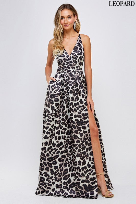 Queen Izel Dress (Leopard) (FINAL SALE)