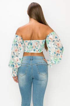 Daydream Bliss Top (Green/Floral) (FINAL SALE)