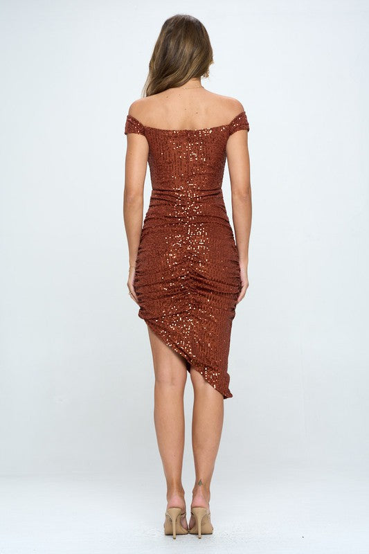 Came to Party Dress (Copper)