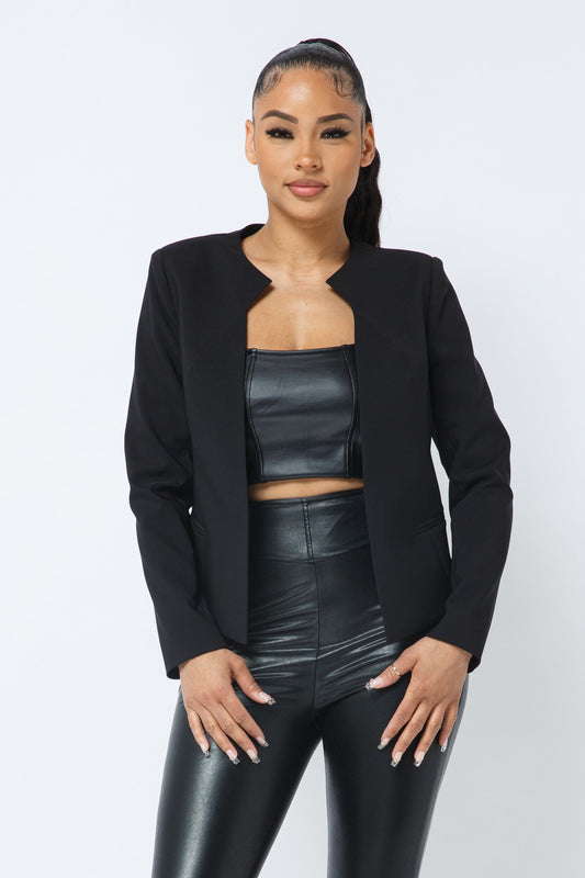 Aiming for Success Blazer (Black) (FINAL SALE)