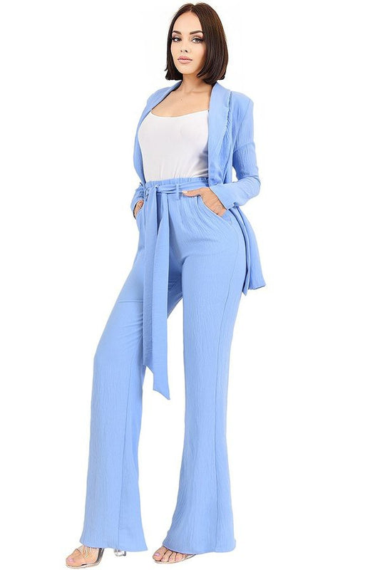 The Rendezvous Two-Piece Set (Baby Blue) (FINAL SALE)