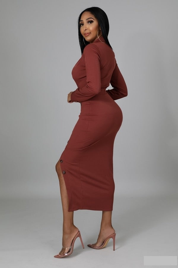 Dinner Outing Dress (Hunter Green) (FINAL SALE)