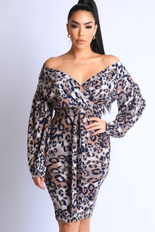Animal Dreams Dress (Brown/Multi)