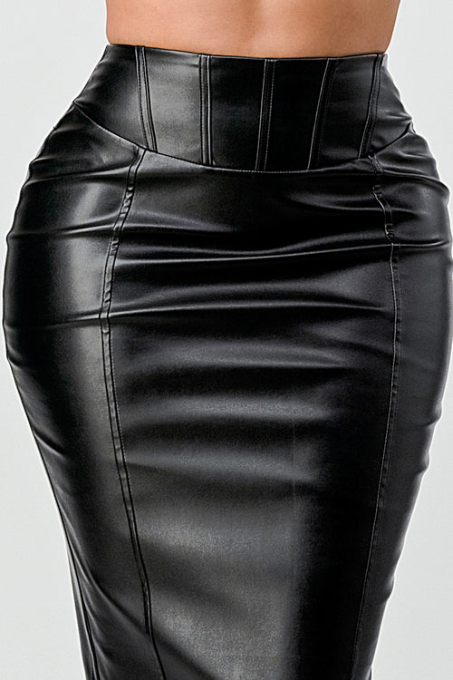 I'm Taken Skirt (Black) (FINAL SALE)